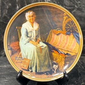 NORMAN ROCKWELL Rediscovered Women Collection “Reminiscing in the Quiet” Plate
